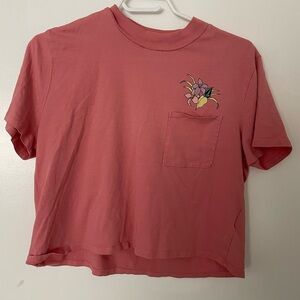 Volcom Pink Cropped Tee